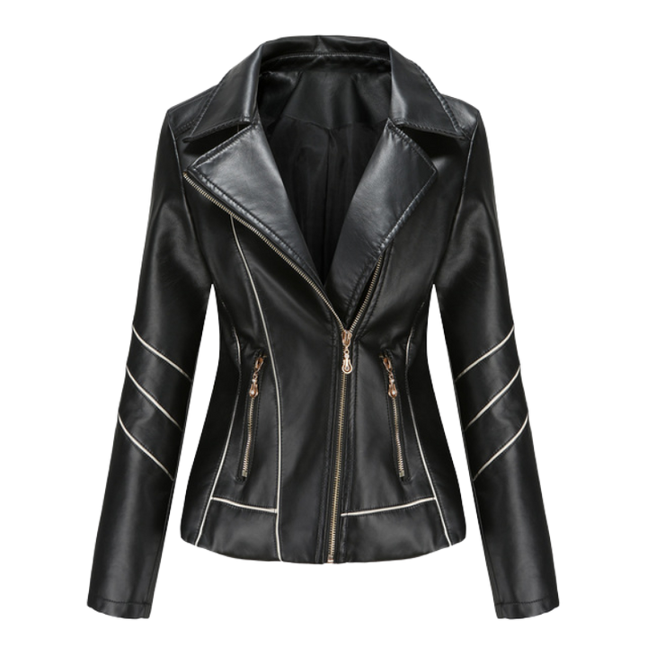 Damen Mode Jacke | Asymmetrischer Reißverschluss