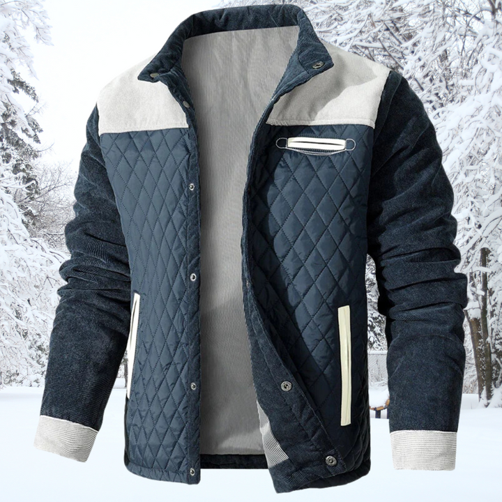 Herren Gesteppt Jacke | Diamantmuster