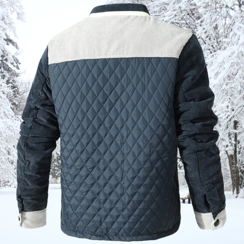 Herren Gesteppt Jacke | Diamantmuster