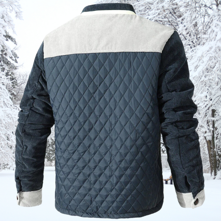 Herren Gesteppt Jacke | Diamantmuster