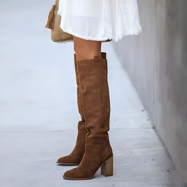 Damen Kniehohe Stiefel | Hoher Absatz