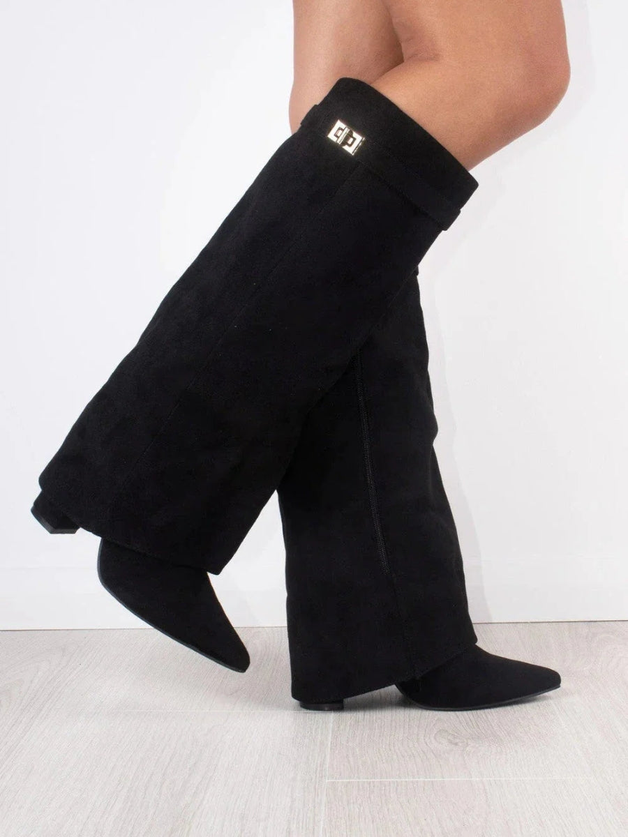 Kniehoch Winterstiefel Damen | Breite Ausbuchtung