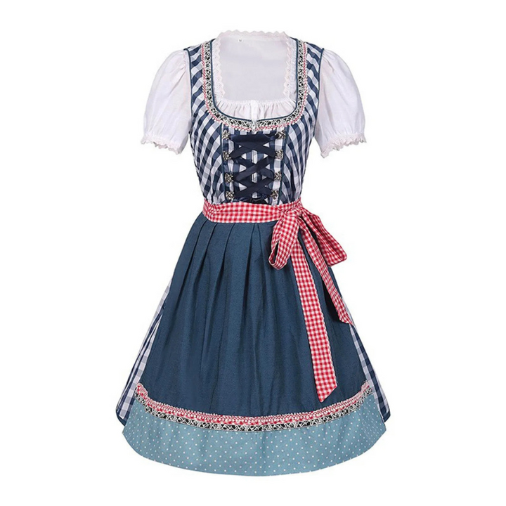 Kurzärmeliges Oktoberfest-Dirndlkleid für Damen