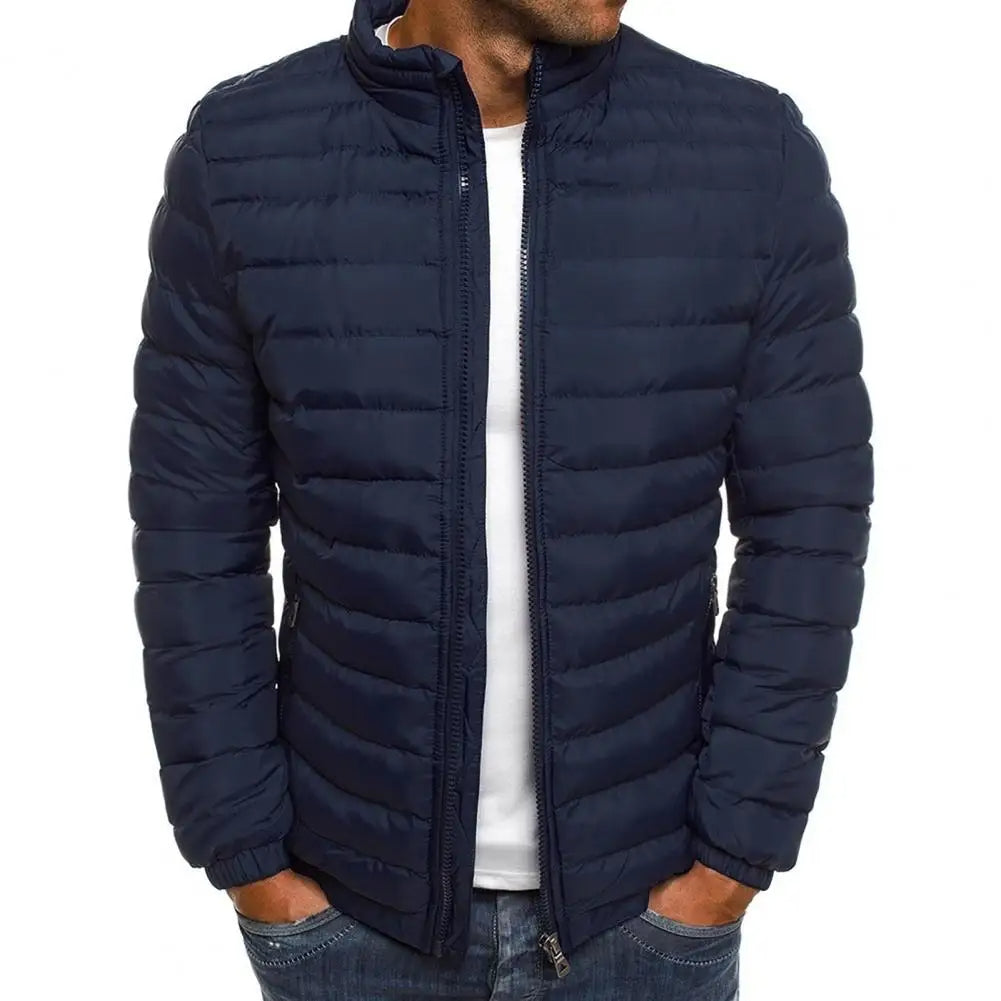 Herren Steppjacke mit Reißverschluss | Warm