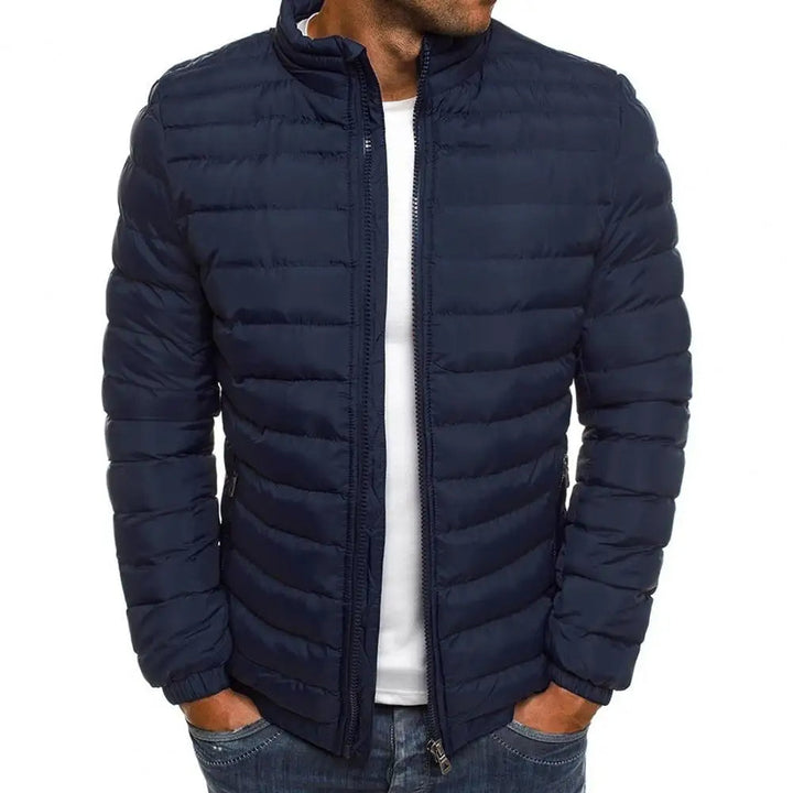 Herren Steppjacke mit Reißverschluss | Warm