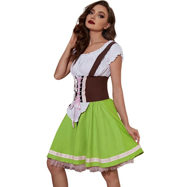 Damen Traditioneller Mini Oktoberfest Dirndl Kleid
