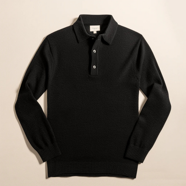 Herren Pullover Mit Halben Knöpfen Und Langen Ärmeln | Stilvoll