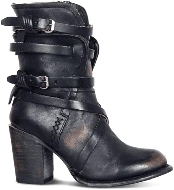 Wadenlang Winterstiefel Damen | Schnallen