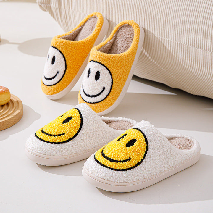 Unisex Smiley Gesicht weiche Hausschuhe | Innen