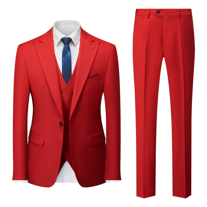 Herren Moderne Klassisch 3-Teilig Hochzeitsgast Anzug Set | Formelle