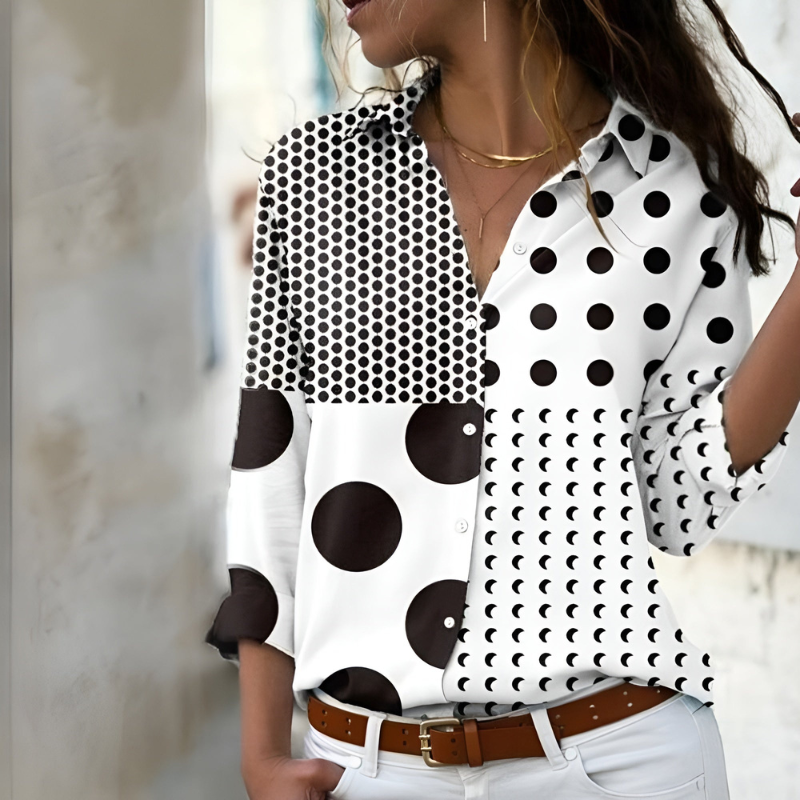 Damen Bedrucktes Hemd | Langarm