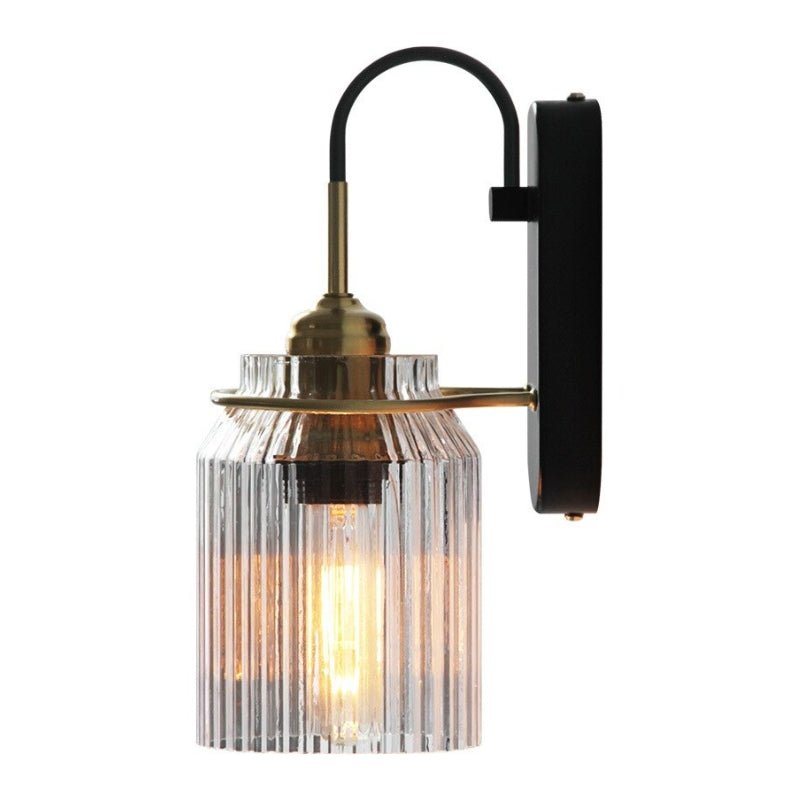 VintageGlow Wandleuchte mit hochwertigem Glas und dekorativem Charme.