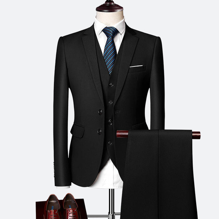 Herren Moderner 3-teiliger Hochzeitsgast-Anzug Set | Schlanke Passform