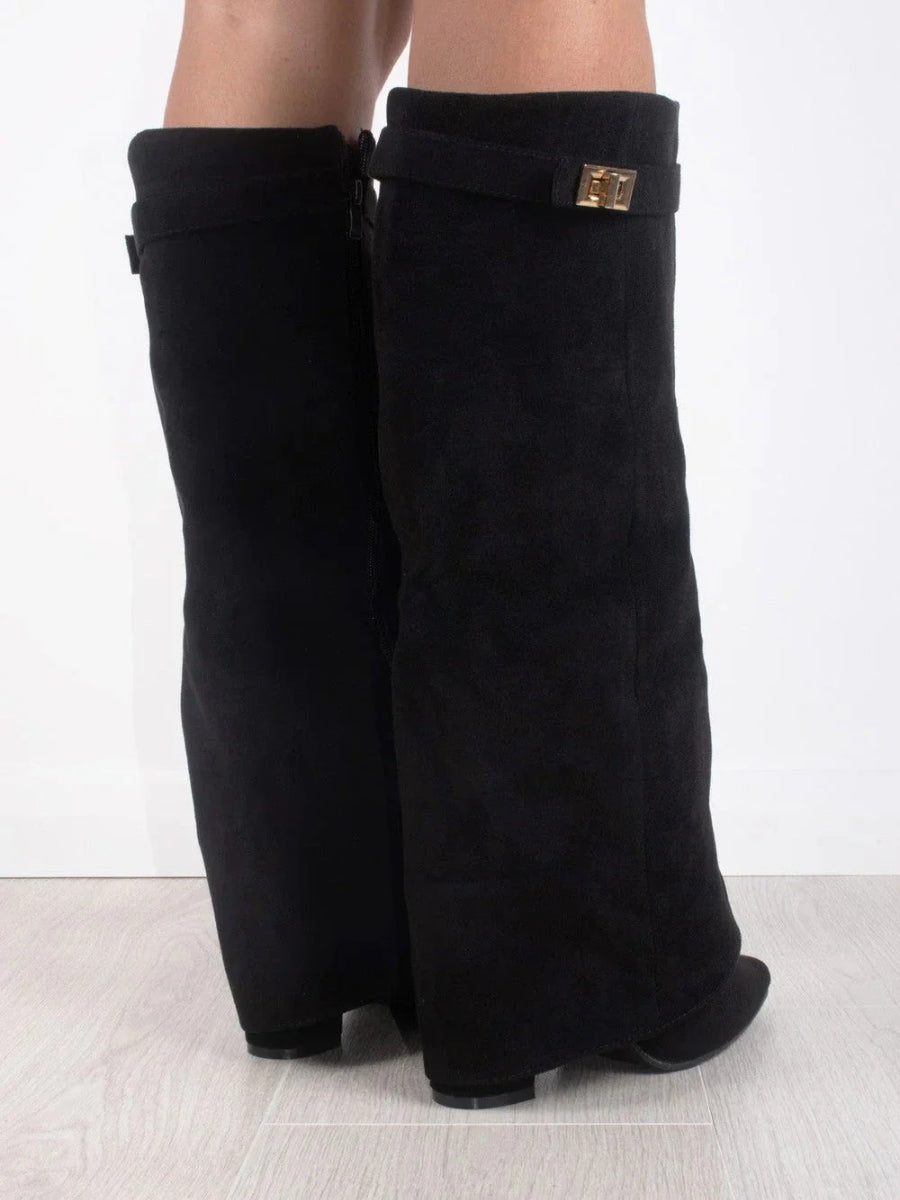 Kniehoch Winterstiefel Damen | Breite Ausbuchtung