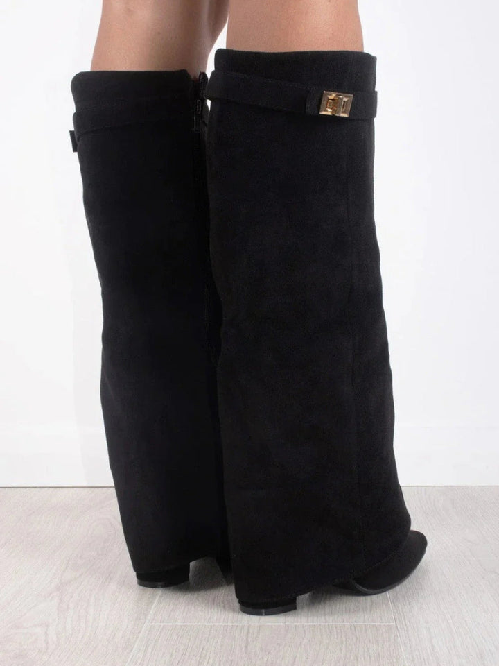 Kniehoch Winterstiefel Damen | Breite Ausbuchtung