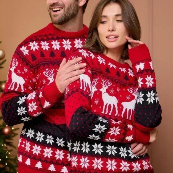 Paare Weihnachtspullover | Gedruckt
