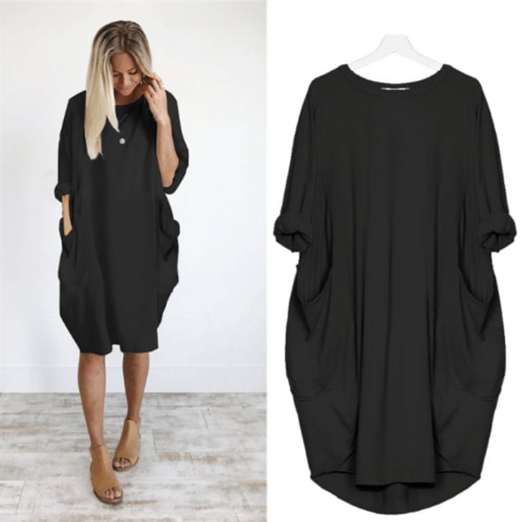 Bequemes Sommerkleid Für Damen Mit Lockerer Passform | Midi