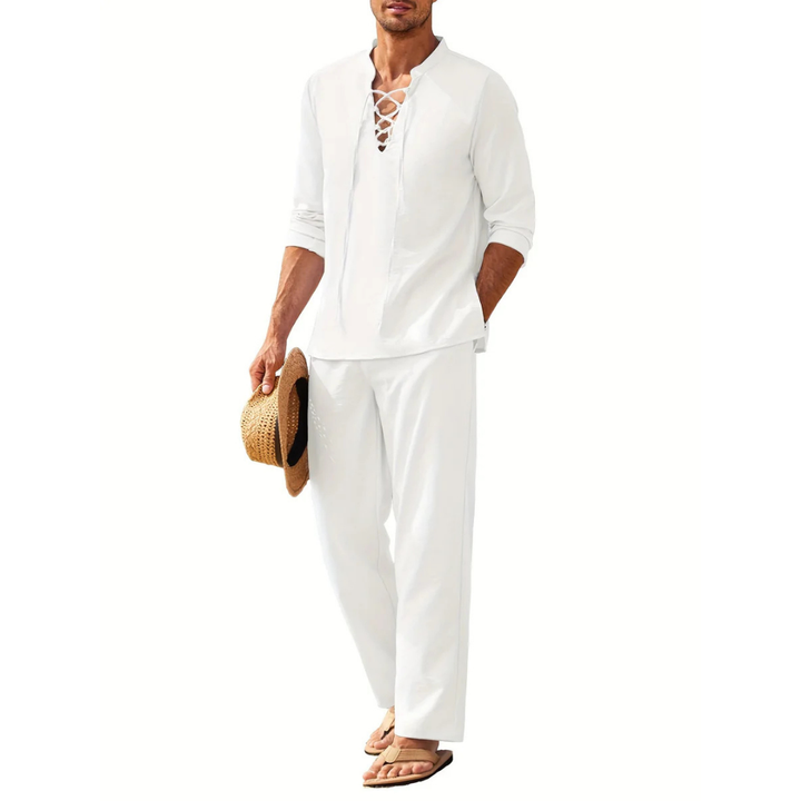 Zweiteiliges Sommerset für Herren | Oberteil und Hose