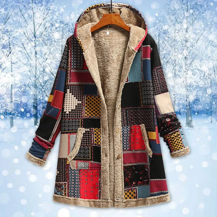 Retro Fleecejacke Damen | Winter