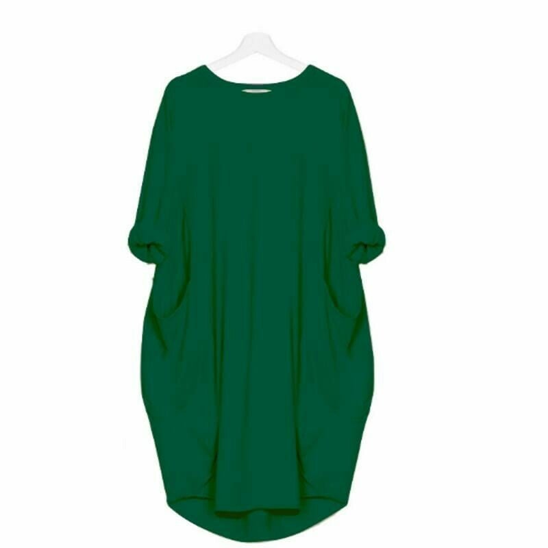 Bequemes Sommerkleid Für Damen Mit Lockerer Passform | Midi