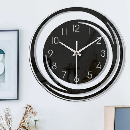 Geräuschlose Wanduhr aus Acryl, perfekt für moderne Wohnräume.