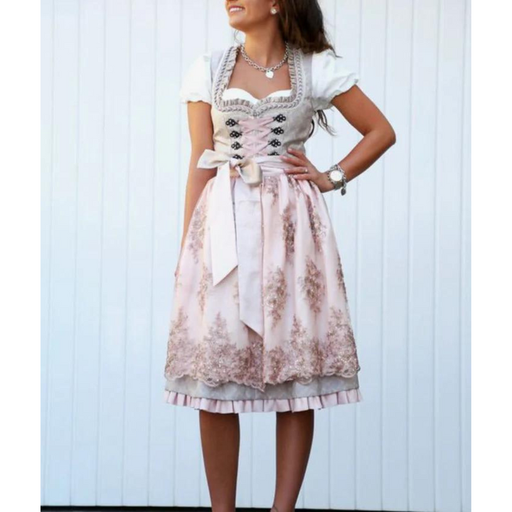 Damen Klassisches Oktoberfest Dirndl Kleid