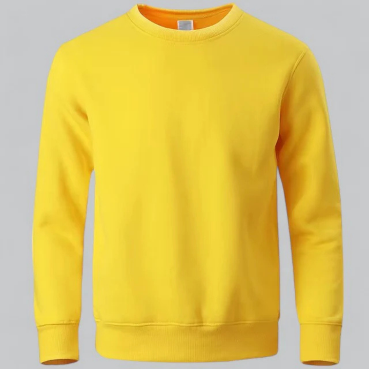 Herren Stilvoll Lässiges Rundhalsausschnitt Sweatshirt | Langarm