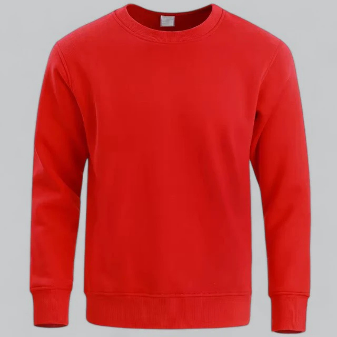 Herren Stilvoll Lässiges Rundhalsausschnitt Sweatshirt | Langarm
