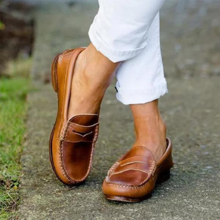 Damen Retro-Stil Loafer | Klassisch