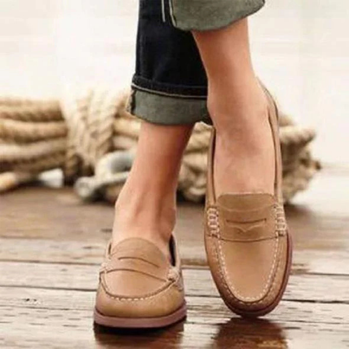 Damen Retro-Stil Loafer | Klassisch