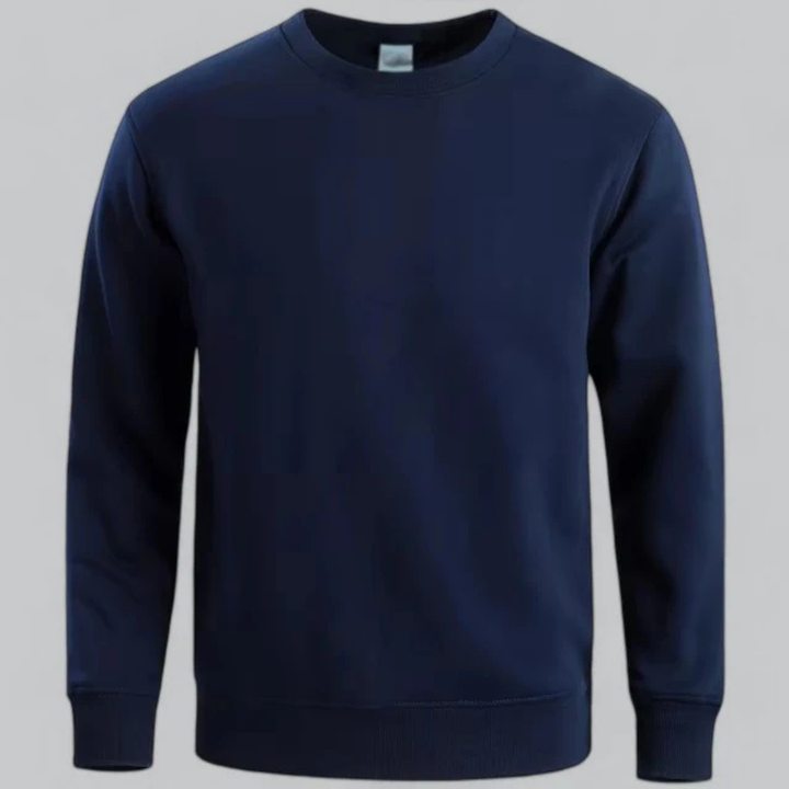 Herren Stilvoll Lässiges Rundhalsausschnitt Sweatshirt | Langarm
