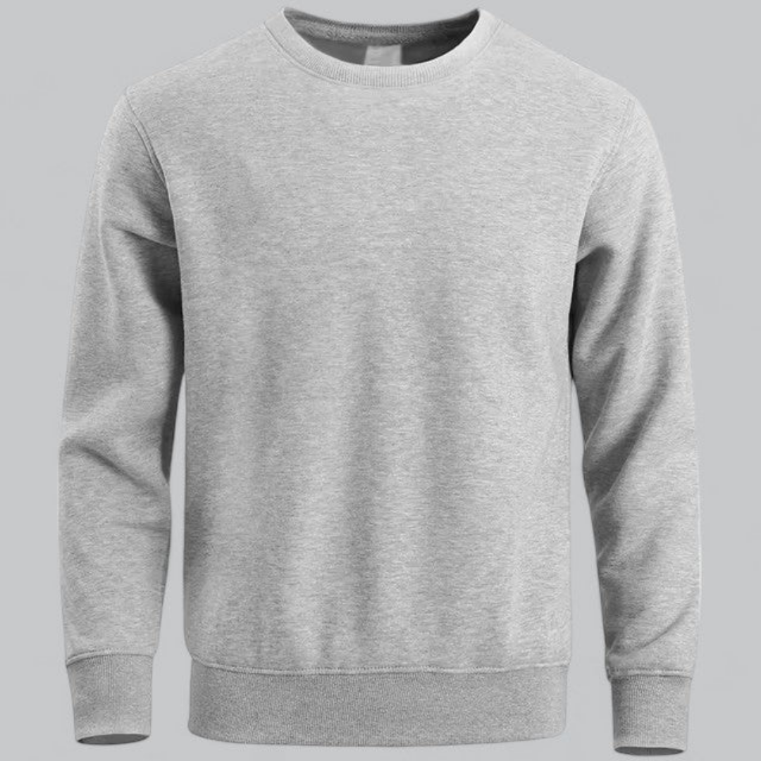 Herren Stilvoll Lässiges Rundhalsausschnitt Sweatshirt | Langarm