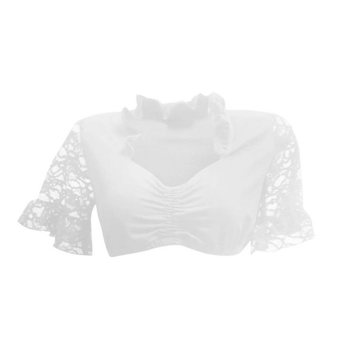 Damen Dirndlbluse mit Spitze