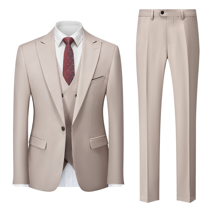 Herren Moderne Klassisch 3-Teilig Hochzeitsgast Anzug Set | Formelle