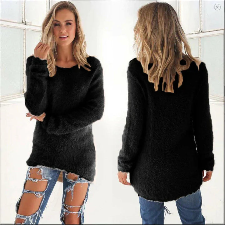 Damen Lange Gemütlich Pullover | Warme