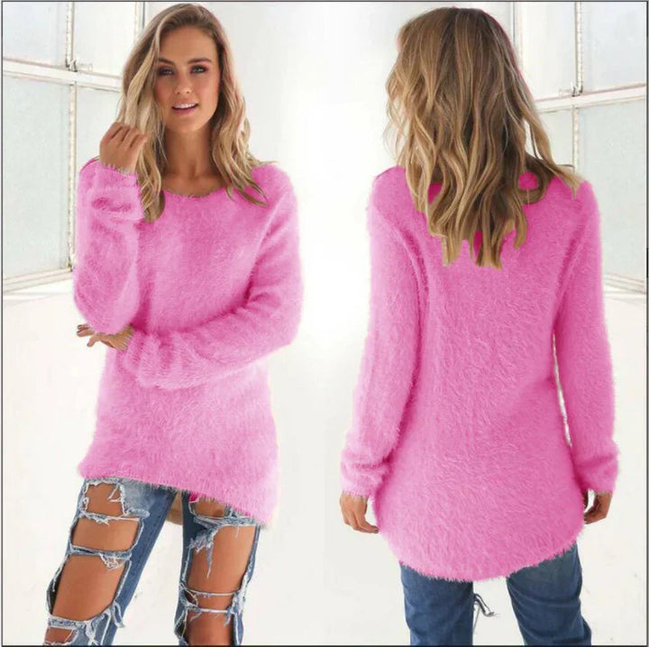 Damen Lange Gemütlich Pullover | Warme