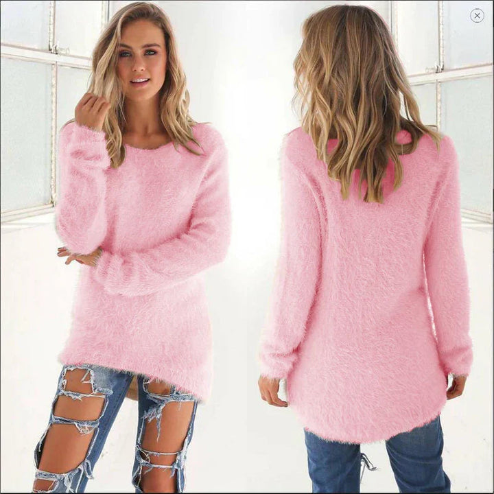 Damen Lange Gemütlich Pullover | Warme