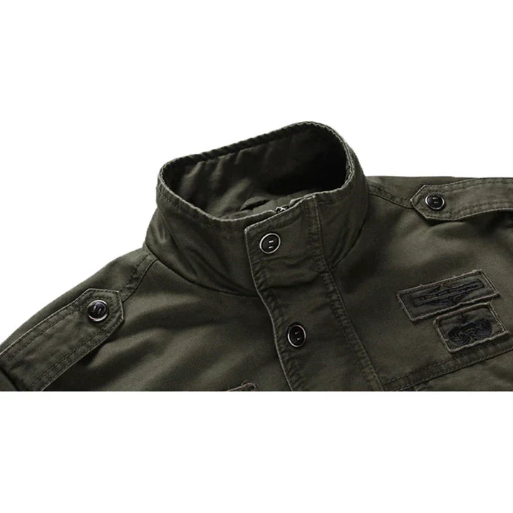 Herren Militärischer Stil Jacke | Stehkragen