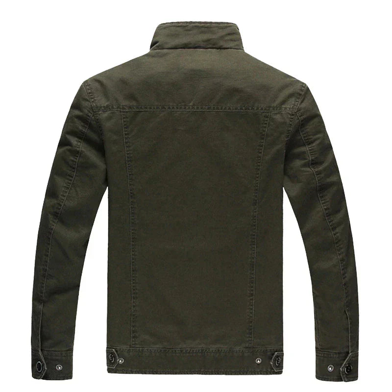 Herren Militärischer Stil Jacke | Stehkragen