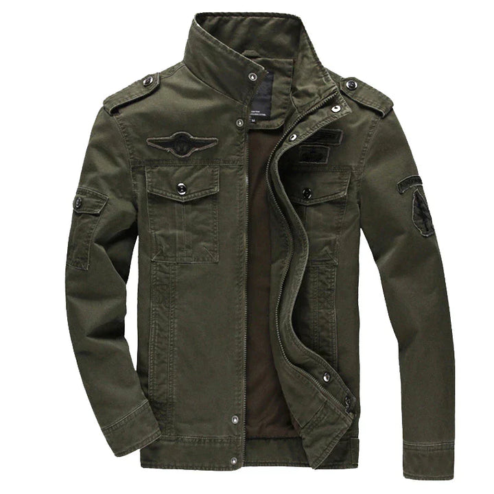 Herren Militärischer Stil Jacke | Stehkragen