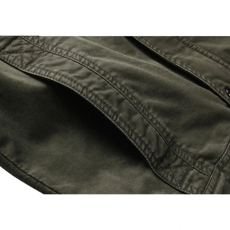 Herren Militärischer Stil Jacke | Stehkragen