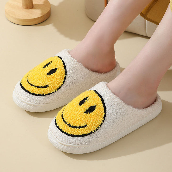 Unisex Smiley Gesicht weiche Hausschuhe | Innen