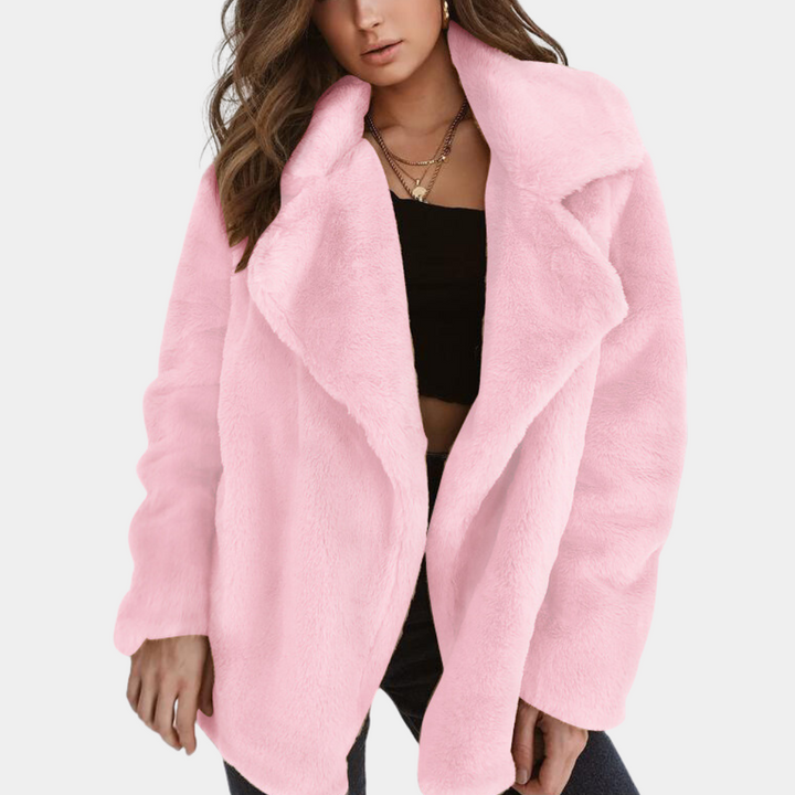 Damen Verfeinerter Winter Teddy Jacke | Warme