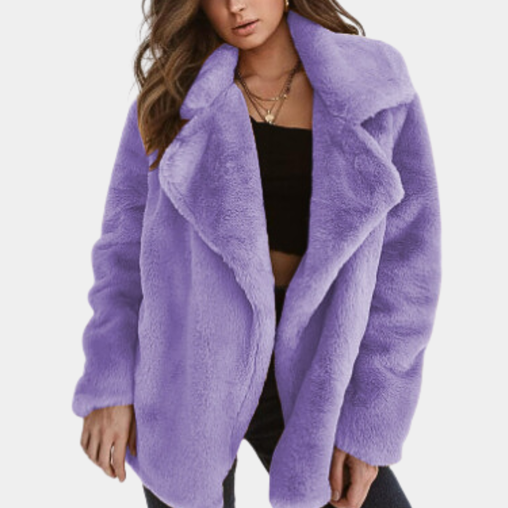 Damen Verfeinerter Winter Teddy Jacke | Warme