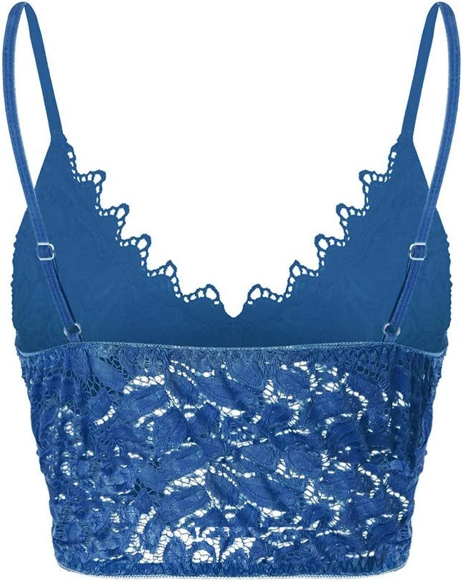Damen Spitzen Bralette Crop Top | V-Ausschnitt