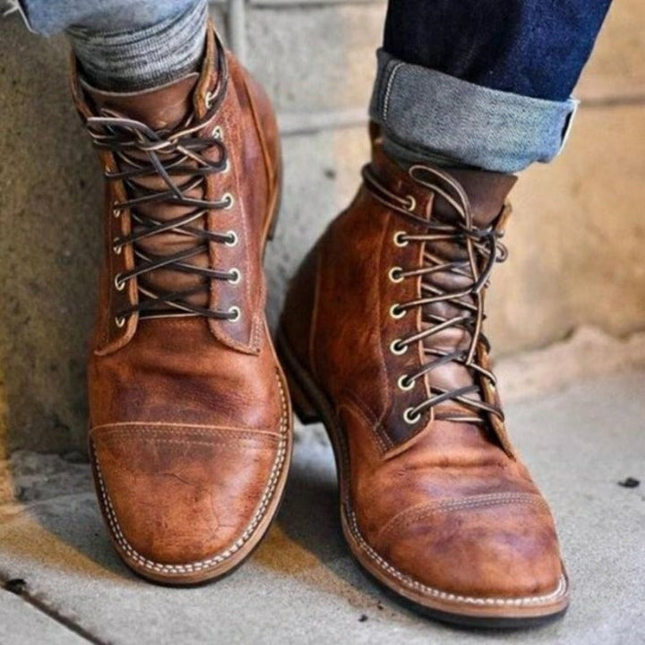 Herren Schnürschuh Stiefel | Klassisch