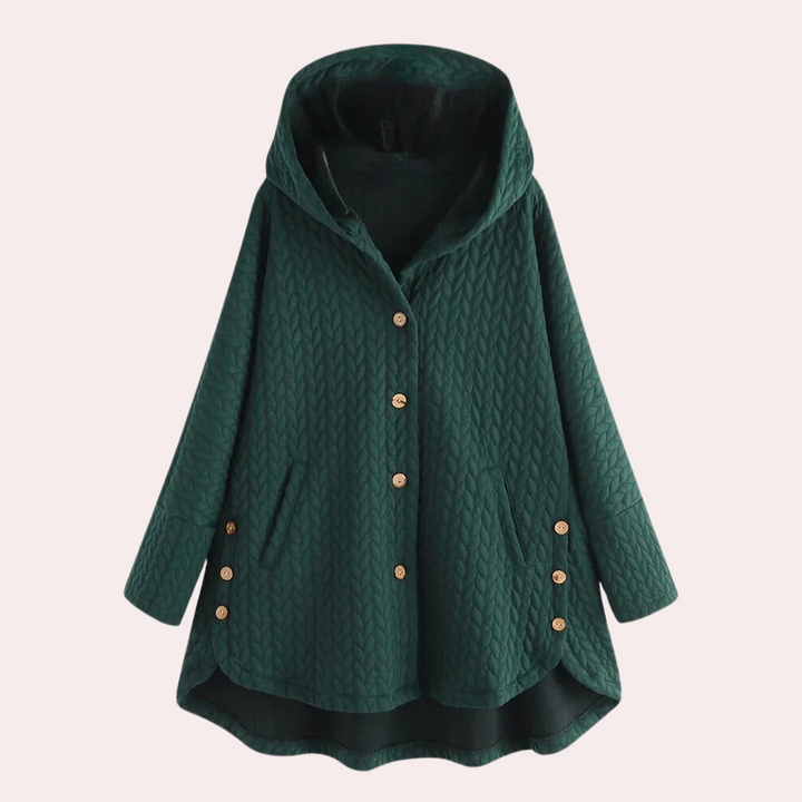 Damen Mit Kapuze Jacke | Langer Schnitt