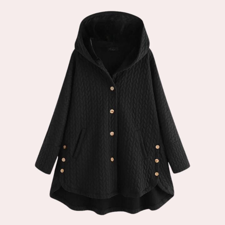 Damen Mit Kapuze Jacke | Langer Schnitt