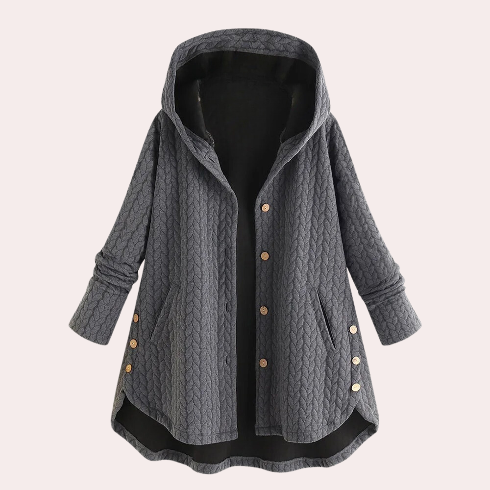 Damen Mit Kapuze Jacke | Langer Schnitt