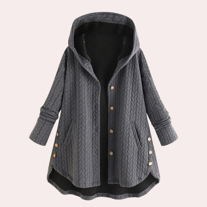 Damen Mit Kapuze Jacke | Langer Schnitt